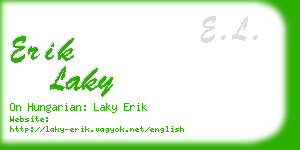 erik laky business card